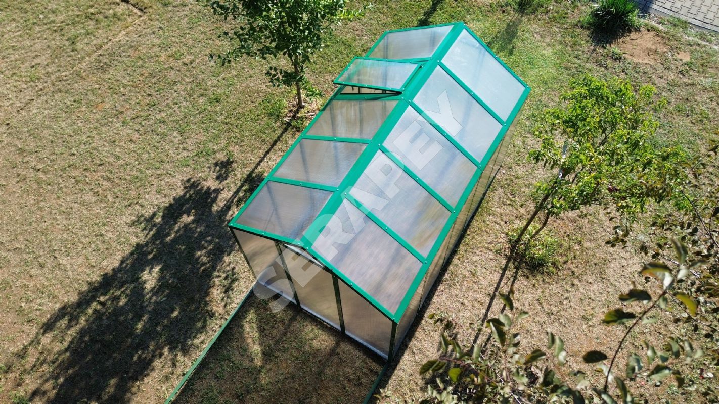 5'li Tek Kapılı Hobi Bahçe Serası